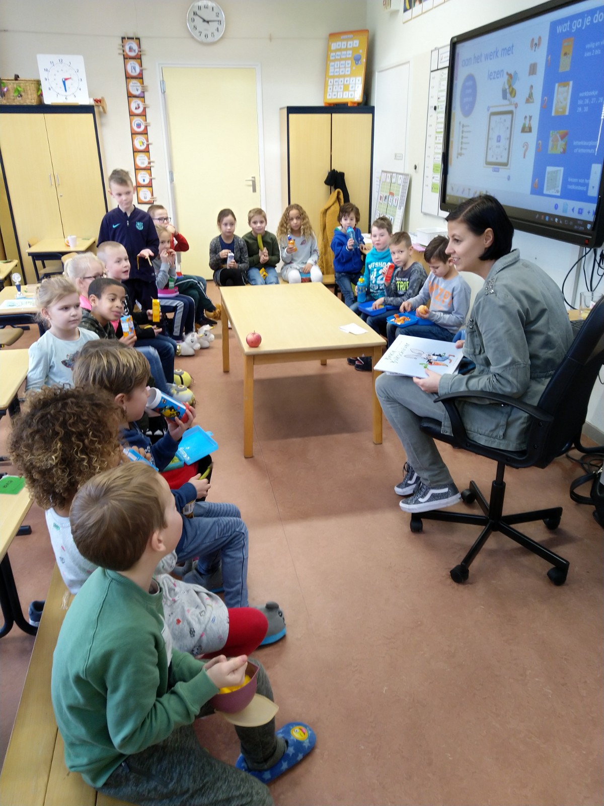 Voorleesvisite in groep 3