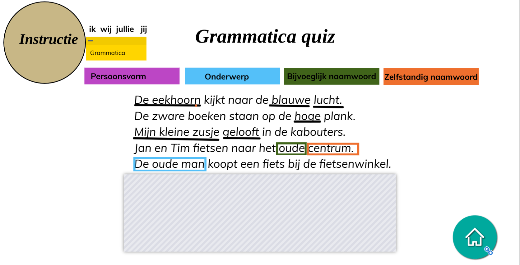 Grammatica in groep 5!