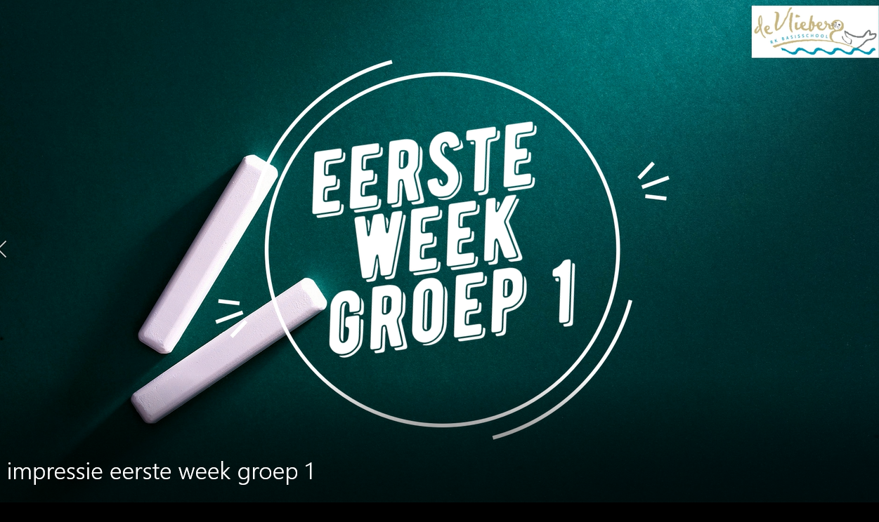 Een fijne eerste week in groep 1