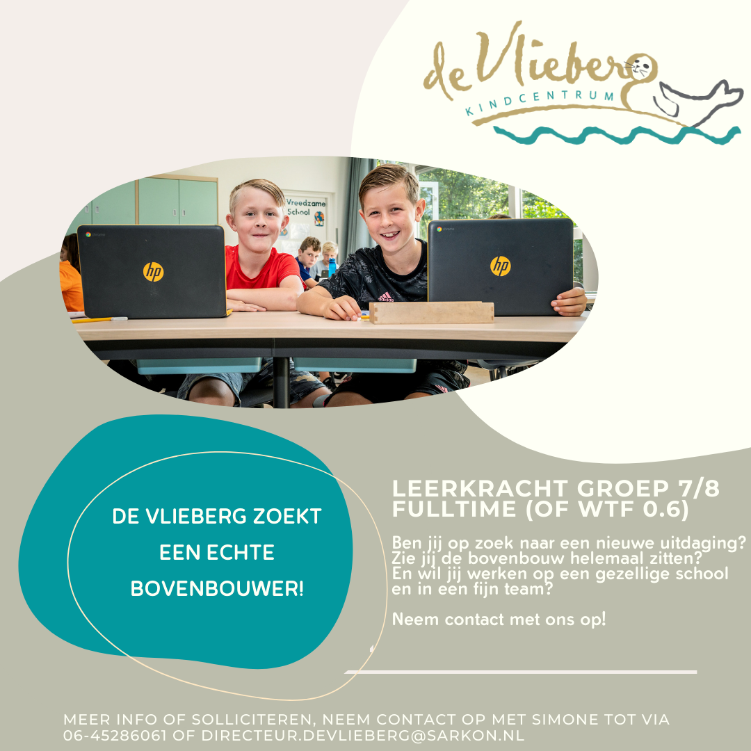 Groepen komend schooljaar en vacature