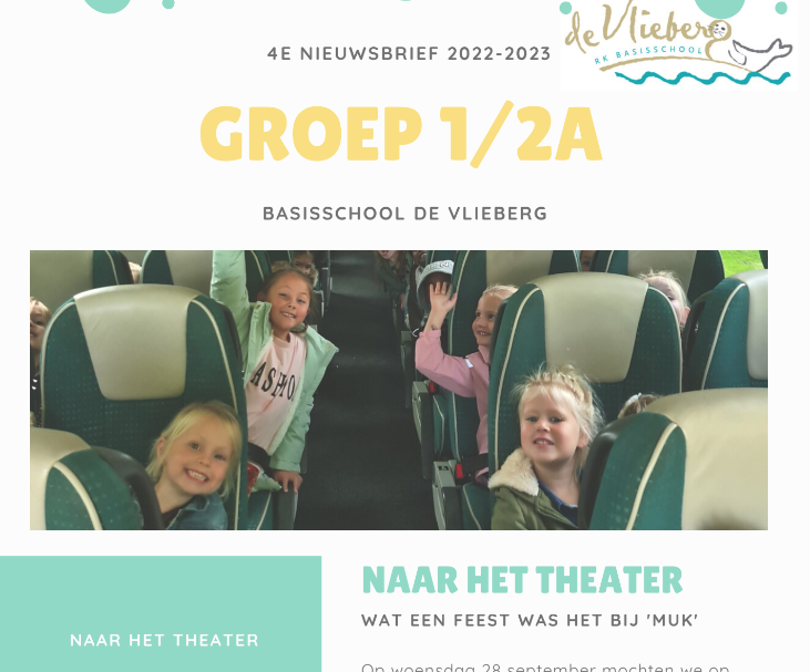 nieuwsbrief 4 van groep 1/2A 