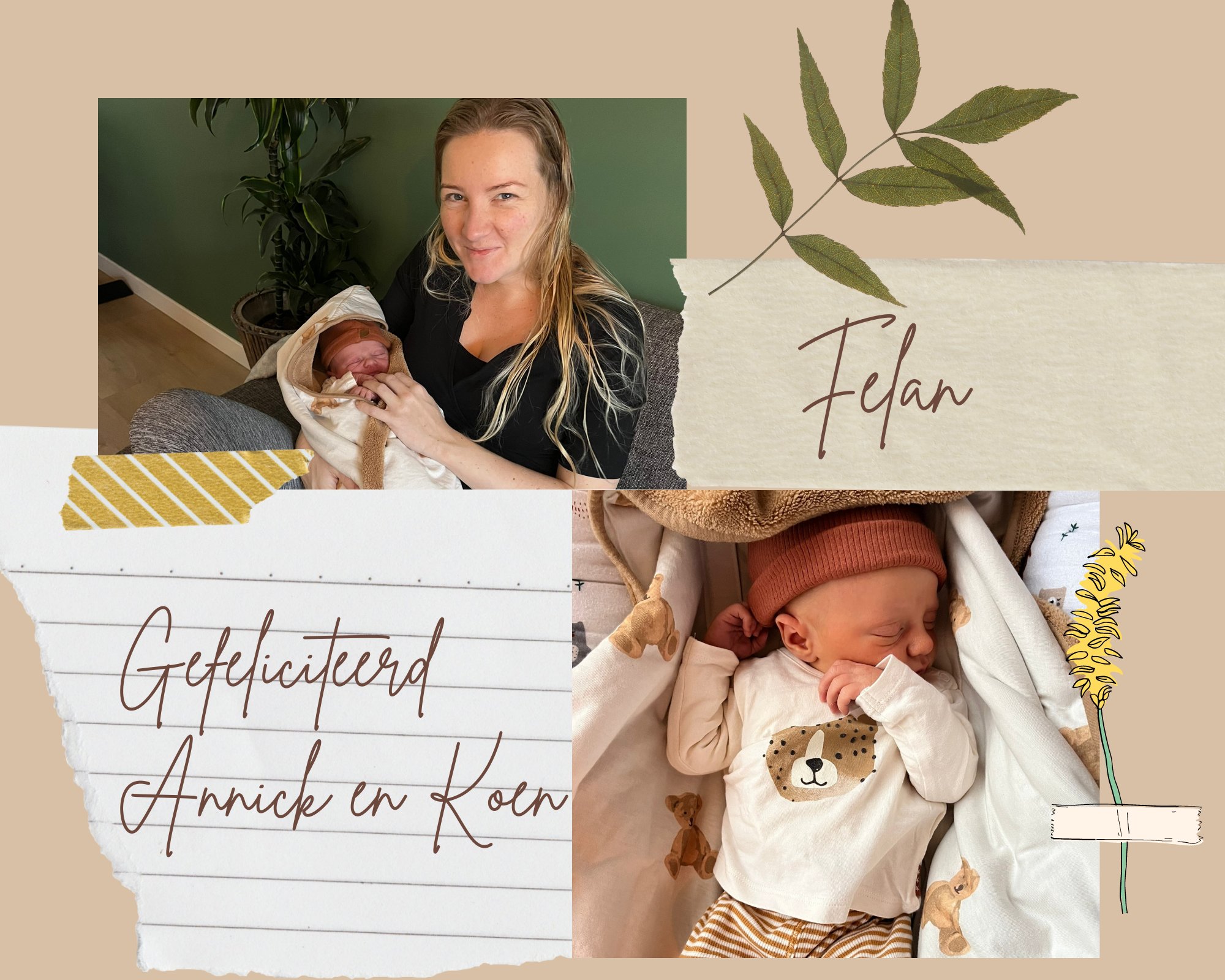 Een zoon voor juf Annick! 