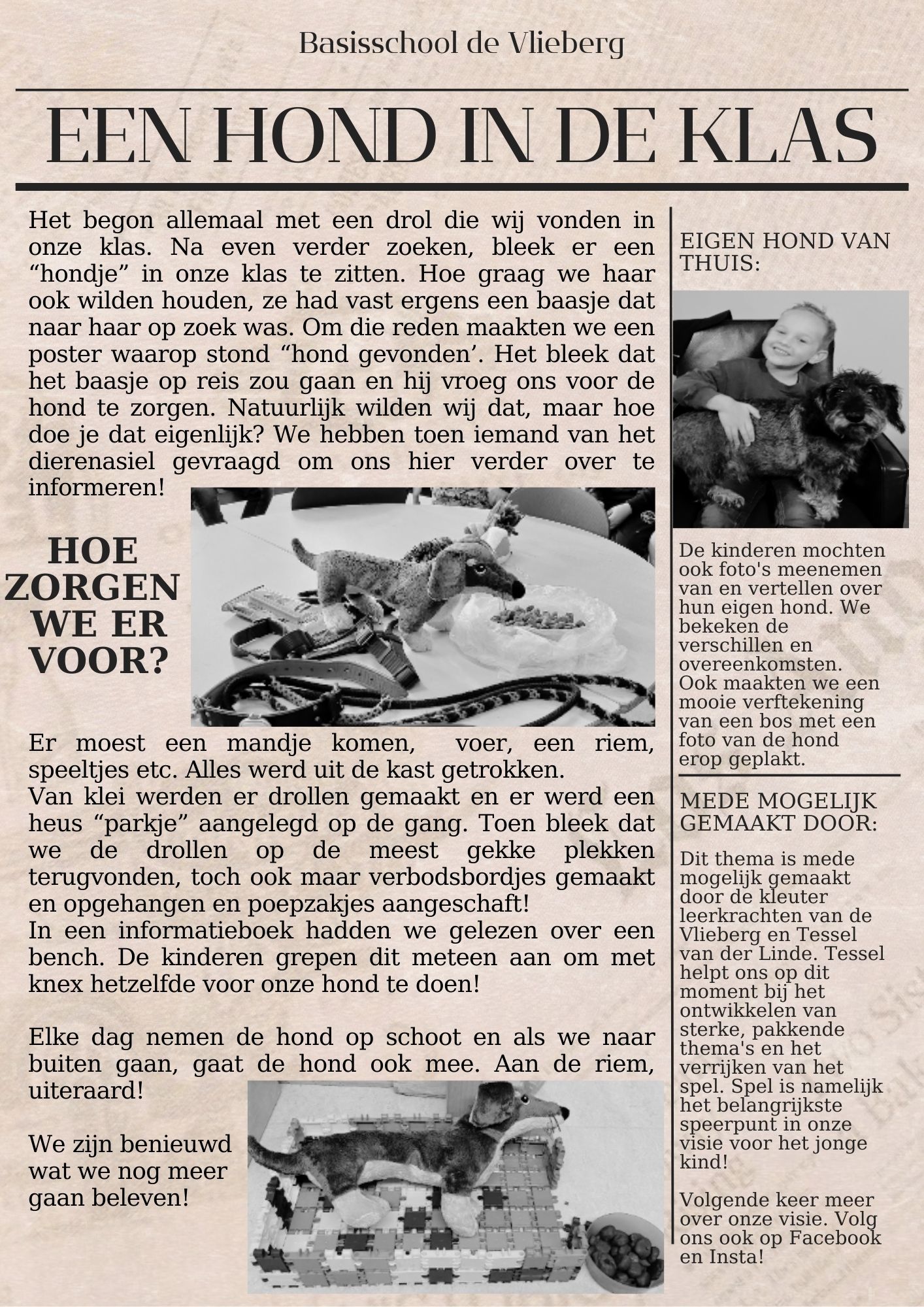 Een hond in de klas?!