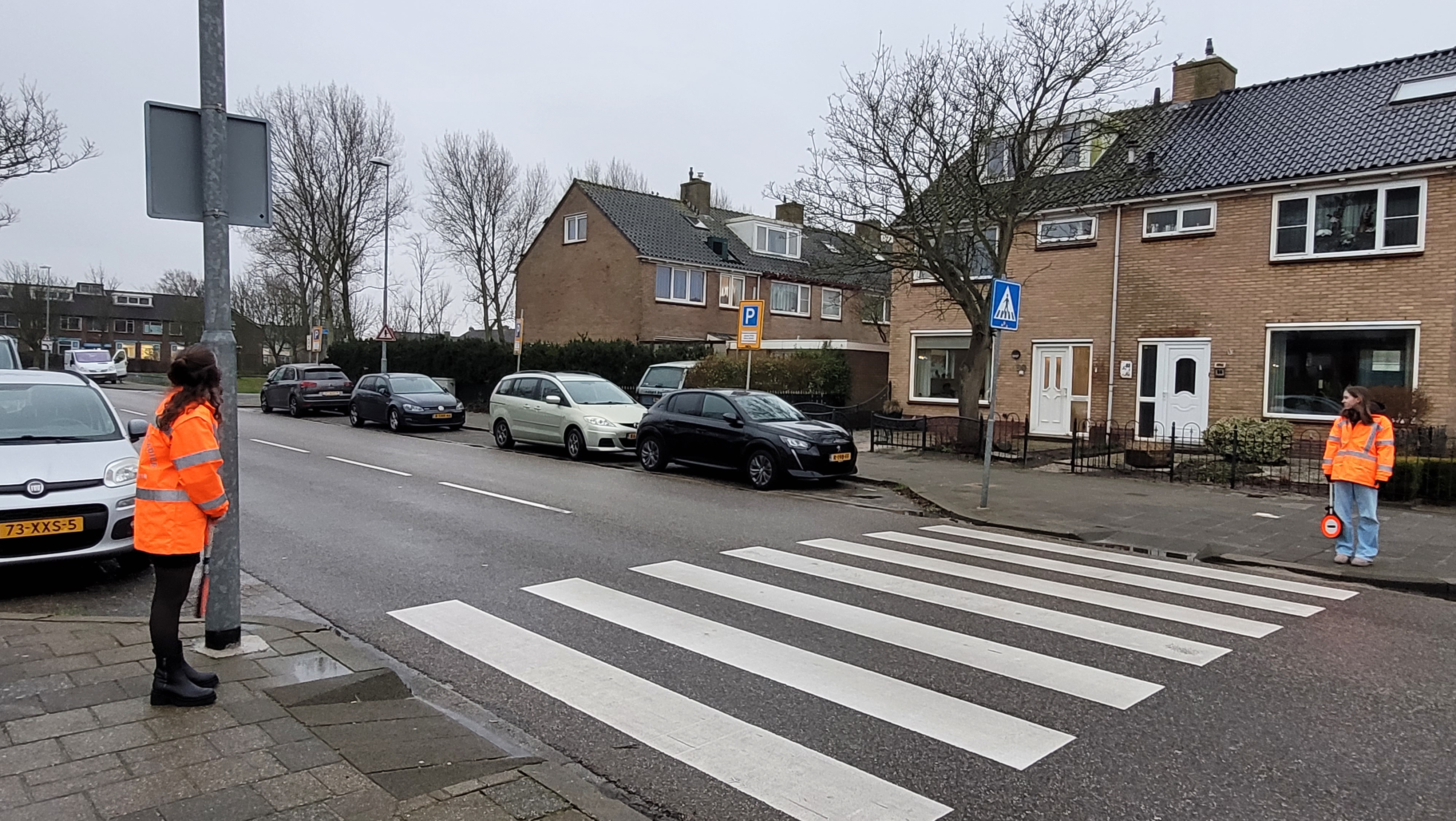 Laatste dag van de verkeersbrigadiers op de Vlieberg!
