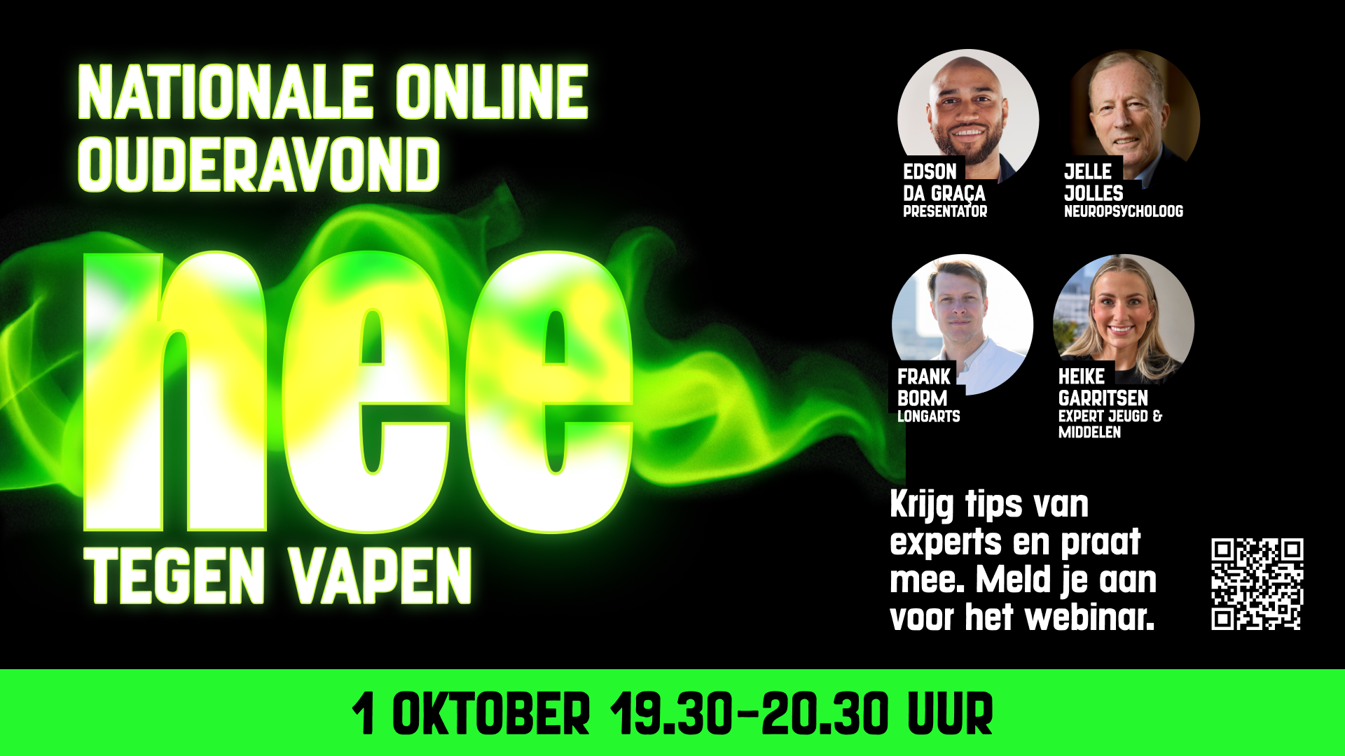 Nationale Ouderavond tegen Vapen en Webinar positief opvoeden met minder stress