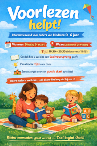 Informatieavond Voorlezen en taalontwikkeling