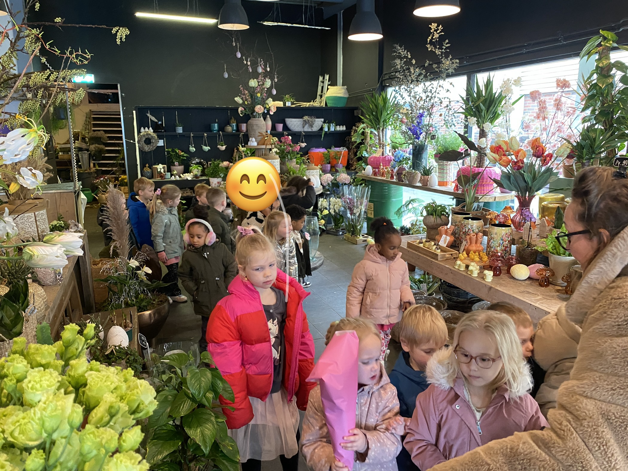 Bezoekje aan de bloemenwinkel