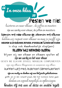 Afsprakenposter groep 7/8